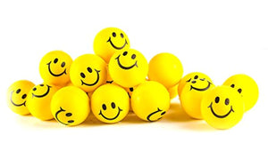 Neon Yellow Smile Stress Balls