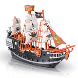 Pirate Raiders Ship for Kids - Black and Red Pirate Toy Ship