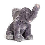 Mom And Baby Elephants Plush Toys 2 Stuffed Elephants 11" and 5.5" By Hands On Learning - Super Soft Stuffed Mom and Calf - Stuffed Animals - Animal Themed Party Accessory - Educational Toy