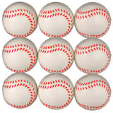 Baseball Sports Themed 2.5-Inch Foam Squeeze Balls for Stress Relief, Relaxable Realistic Baseball Sport Balls - Bulk 1 Dozen
