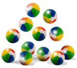 Neliblu 12" Classic Inflatable Rainbow Beach Balls - Pool Toys Party Favors - Beach Toys - Party Pack - Bulk Beach Balls (1 Dozen)