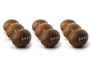 Football Sports Stress Balls Bulk Pack of 12 Relaxable 2.5" Stress Relief Football Squeeze Balls