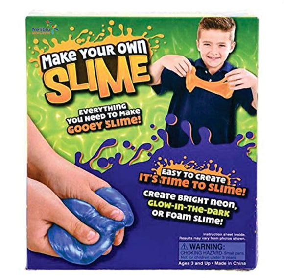 Neliblu DIY Fluffy Slime and Putty Lab Kit - for Girls and Boys - Kids Can Create Their Own Amazing Slime - Perfect Toy for Stocking Stuffer, and Birthday Party Gift