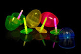 Easter Eggs With Glow Sticks Spin Tops Toys Inside - Toy Filled Easter Eggs Glow In The Dark Cool Eggs Perfect for Easter Egg Hunt - Bulk Party Pack 12 Pack Assorted Colors