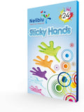 Neliblu Sticky Fingers, Fun Toys, Party Favors, Wacky Fun Stretchy Glitter Sticky Hands, Party Favors, Birthday Parties, Toys for Sensory Kids, 24 Piece
