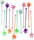 Neliblu Sticky Fingers, Fun Toys, Party Favors, Wacky Fun Stretchy Glitter Sticky Hands, Party Favors, Birthday Parties, Toys for Sensory Kids, 24 Piece
